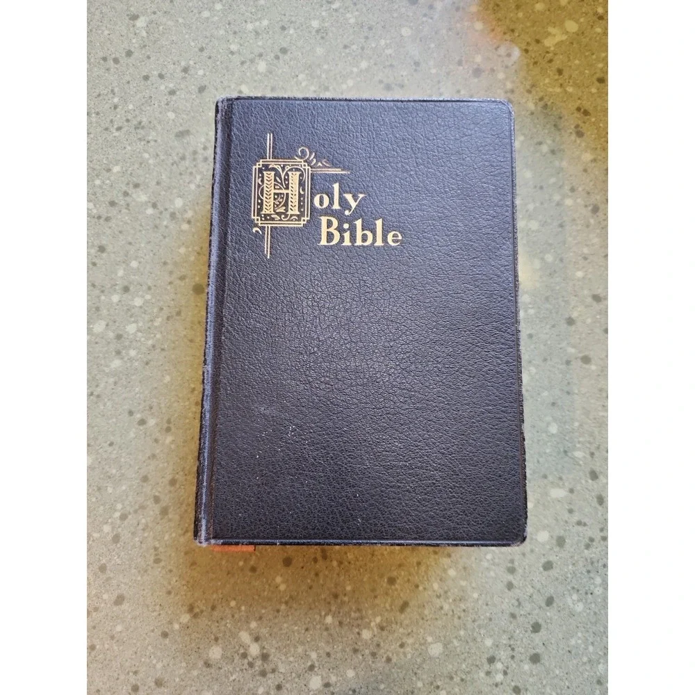 THE HOLY BIBLE New Catholic Edition Illustrated 1962 Hardcover New And Old